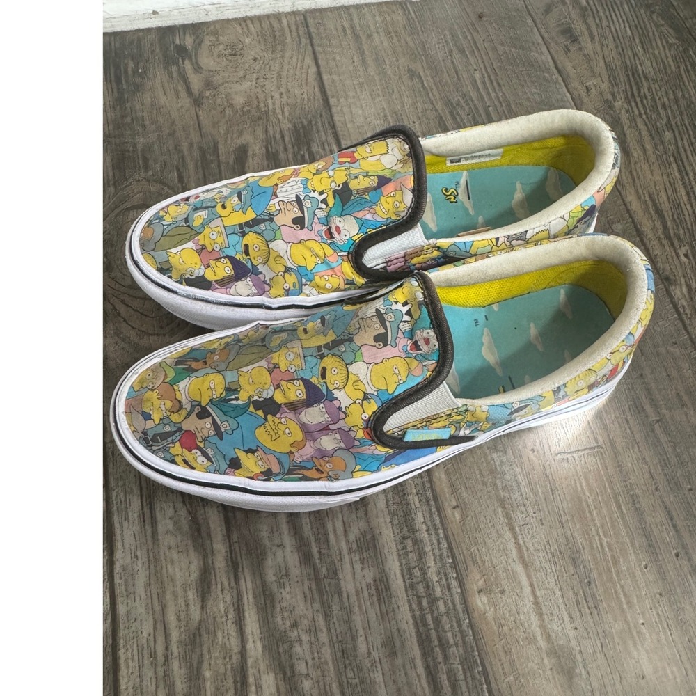 Vans x The Simpsons Classic Slip-On Cast Springfield Multi Color Sneakers Women - Picture 6 of 9
